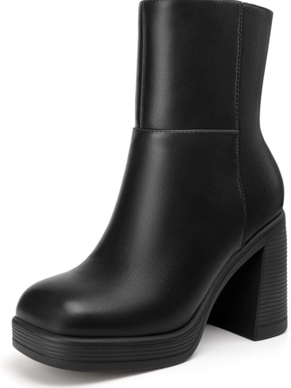 Stylish Women's Chunky Heel Platform Ankle Boots - Trendy Fall Footwear
